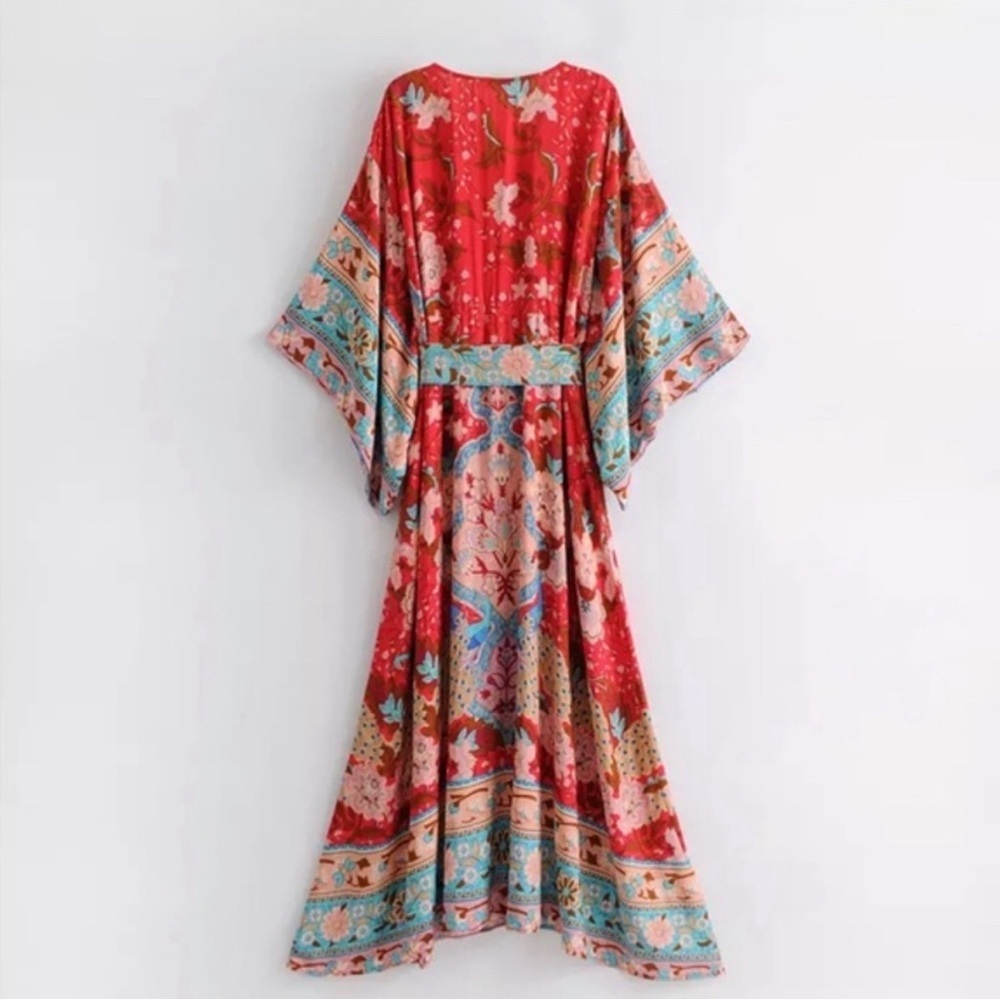 Boho Gypsy dress kimono style - Picture 3 of 5